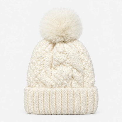 Women's Cable-Knit Winter Beanie