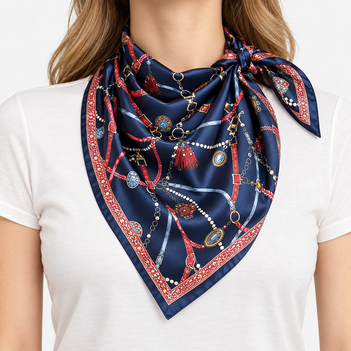 Women's Square Printed Scarf