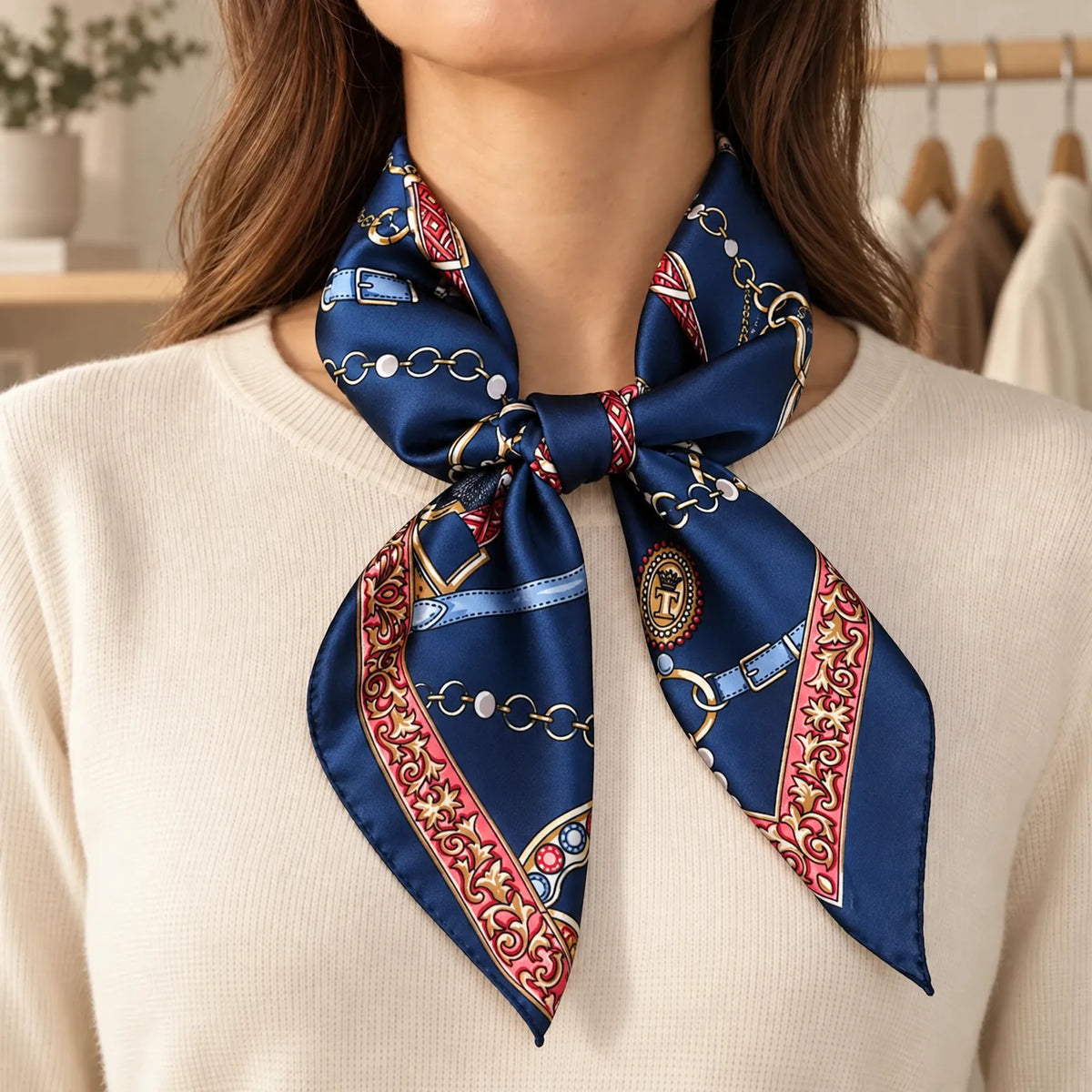 Women's Square Printed Scarf