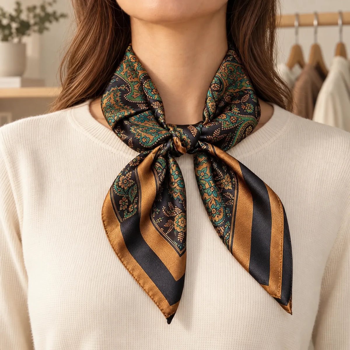 Women's Square Printed Scarf