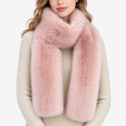 Women's Thick Faux Fur Winter Scarf