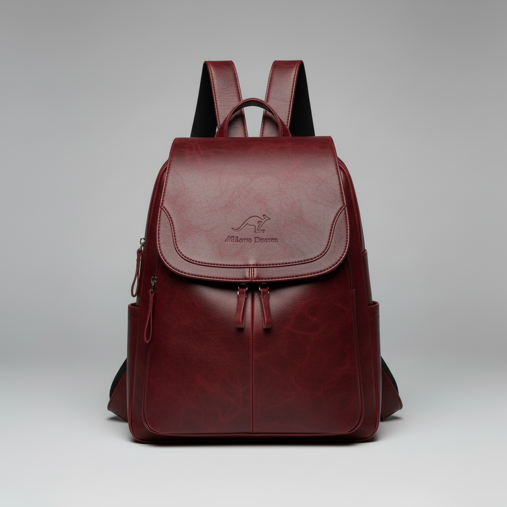 Elegant Leather Backpack | Women's Work and Everyday Bag