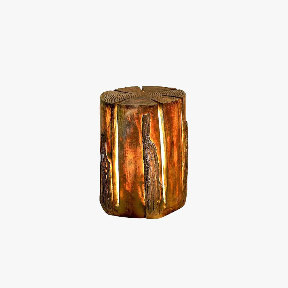 Wooden Column Garden Floor Lamp Outdoor Light | Timbera