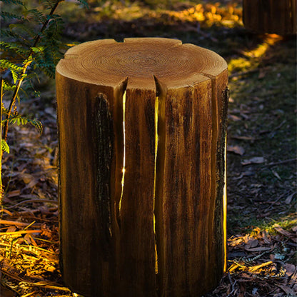 Wooden Column Garden Floor Lamp Outdoor Light | Timbera