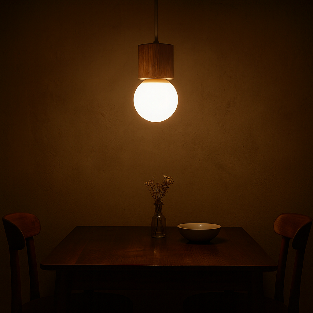 Wooden Cube Pendant Light Scandinavian Ceiling Fixture | Skovren