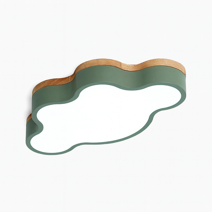 Wooden LED Cloud Ceiling Light Scandinavian Style | Velqen