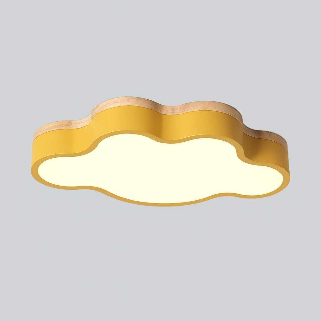 Wooden LED Cloud Ceiling Light Scandinavian Style | Velqen