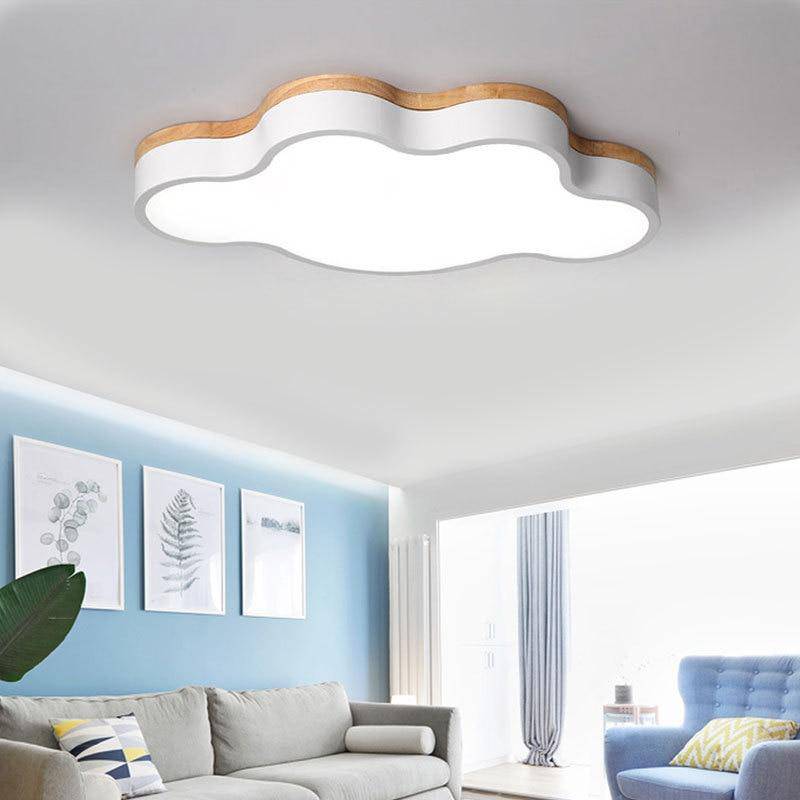 Wooden LED Cloud Ceiling Light Scandinavian Style | Velqen