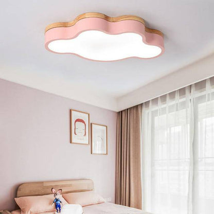 Wooden LED Cloud Ceiling Light Scandinavian Style | Velqen