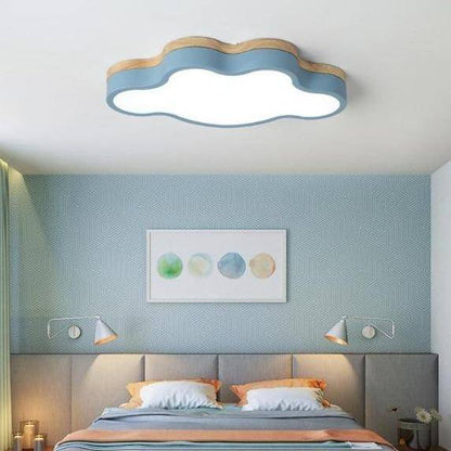 Wooden LED Cloud Ceiling Light Scandinavian Style | Velqen