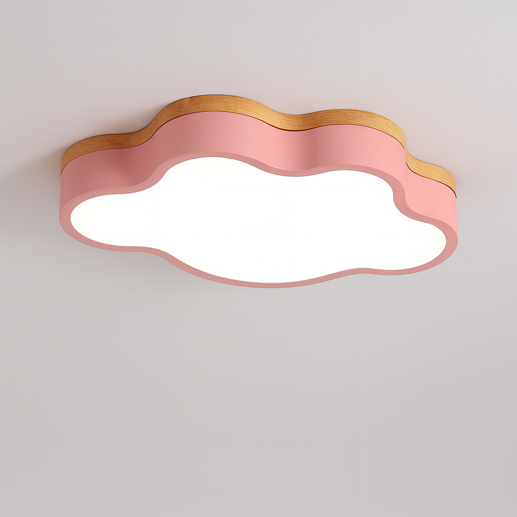 Wooden LED Cloud Ceiling Light Scandinavian Style | Velqen