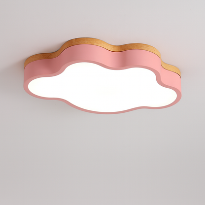 Wooden LED Cloud Ceiling Light Scandinavian Style | Velqen