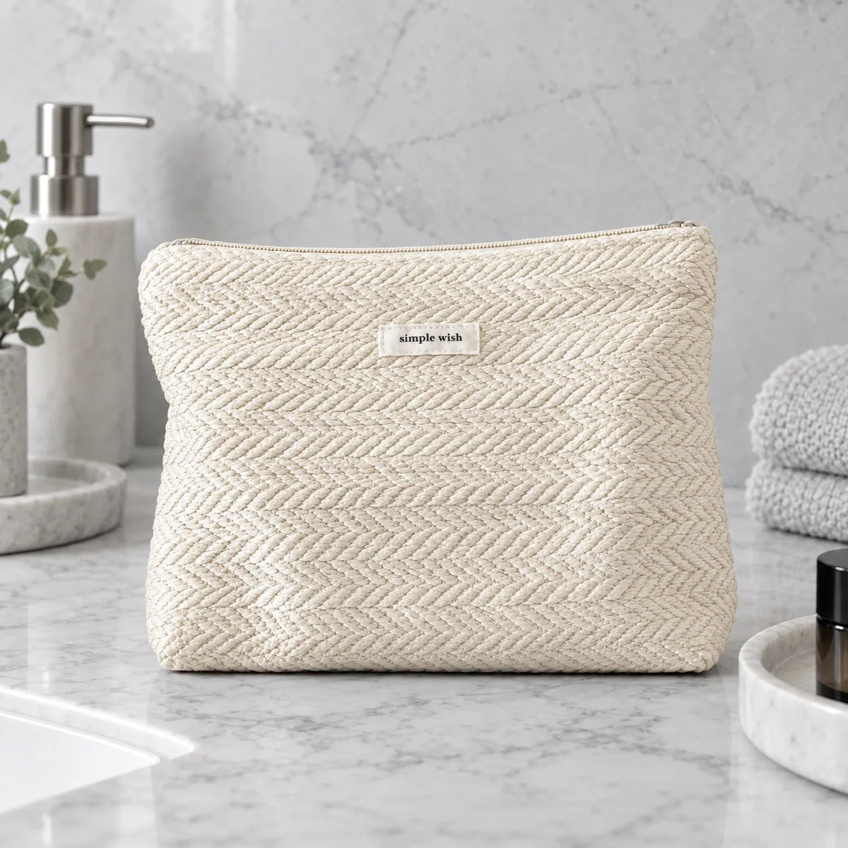 Woven Cosmetic Bag Organizer
